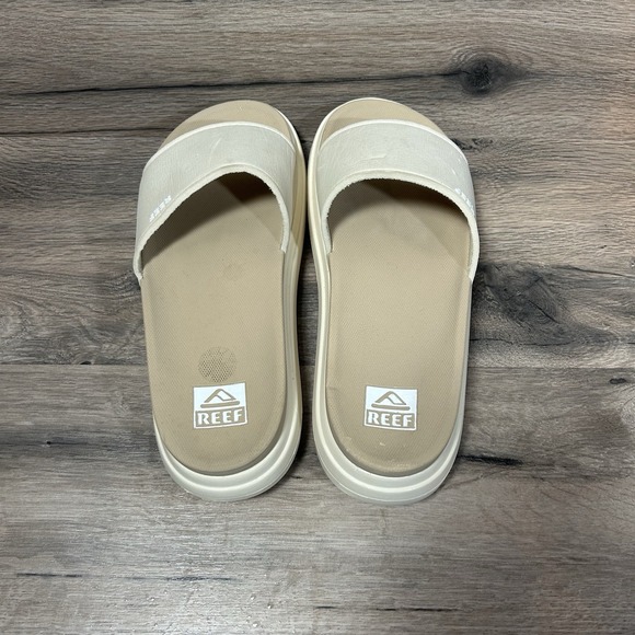 Reef Bondi Bay Platform Slides Tan Women's Size 9 US - Picture 5 of 7